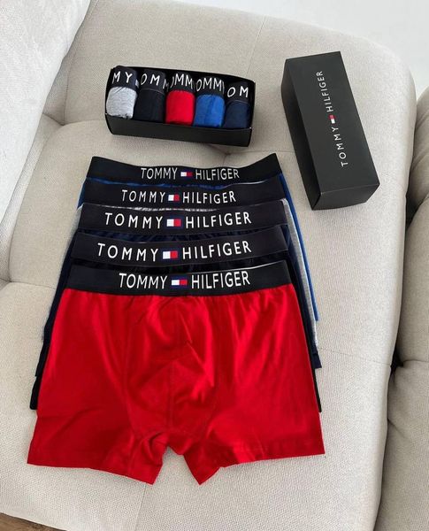 Чоловічі боксери труси набір 5 шт Tommy Hilfiger TH фото