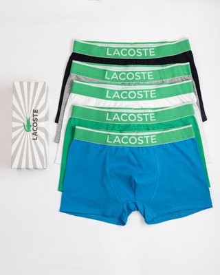 Чоловічі боксери труси 5 шт набір Lacoste Lac фото