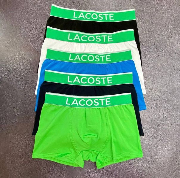 Чоловічі боксери труси 5 шт набір Lacoste Lac фото