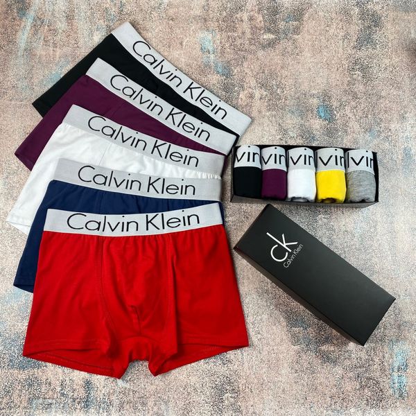 Чоловічі боксери труси літні набір 5 шт Calvin Klein CKBox фото