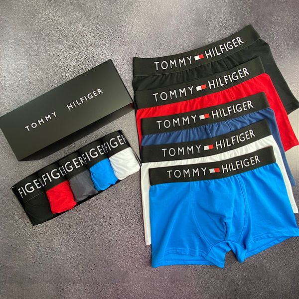 Чоловічі боксери труси 5 шт літні набір Tommy Hilfiger Tomy фото